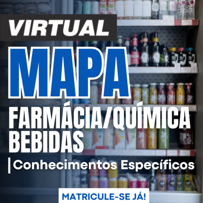 [Mapa Farmacêutico e Quimíco: Bebidas - Temporário - Aulas ao vivo ]